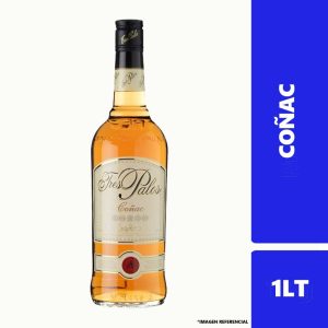 Licor Cognac 38° Tres Palos 1lt