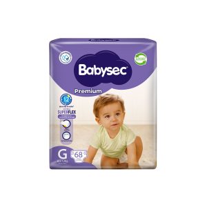 Pañal Babysec Premium G 68Un