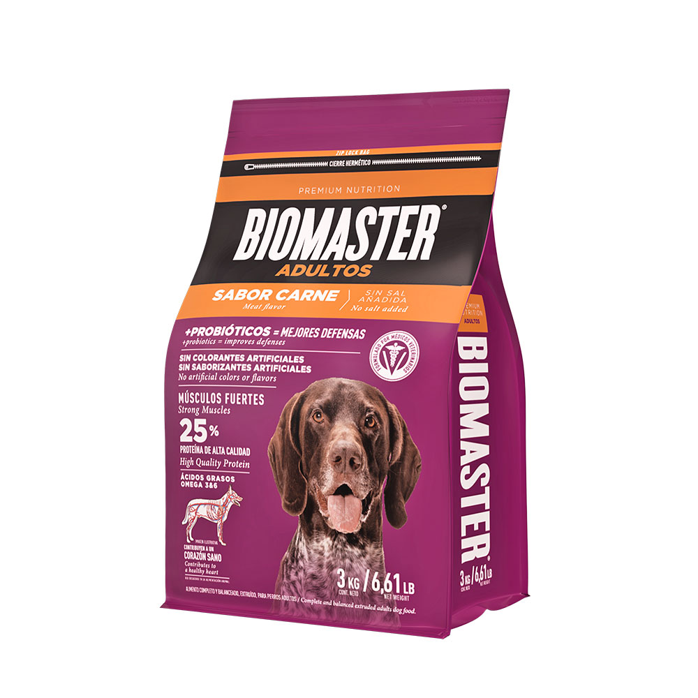 Alimento Para Perro Biomaster Adulto Carne 3k
