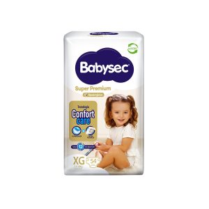 Pañal Babysec Super Premium XG 54 Unidades