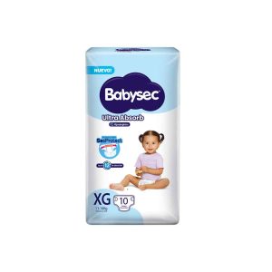 Pañal Babysec Ultra Absorbente Xg 10un