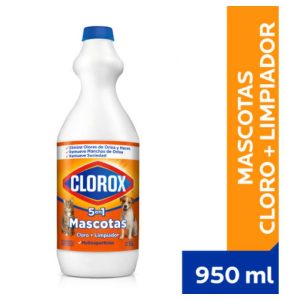 Cloro Liquido Clorox Mascotas 950ML