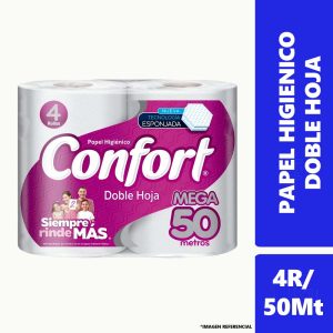 Papel Higienico Confort doble hoja 4x50mt