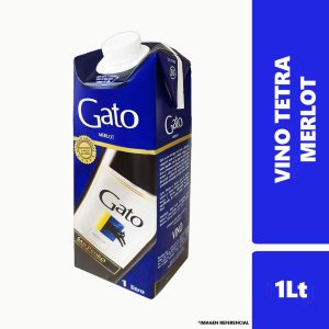 Vino Tetra Gato Merlot 1lt