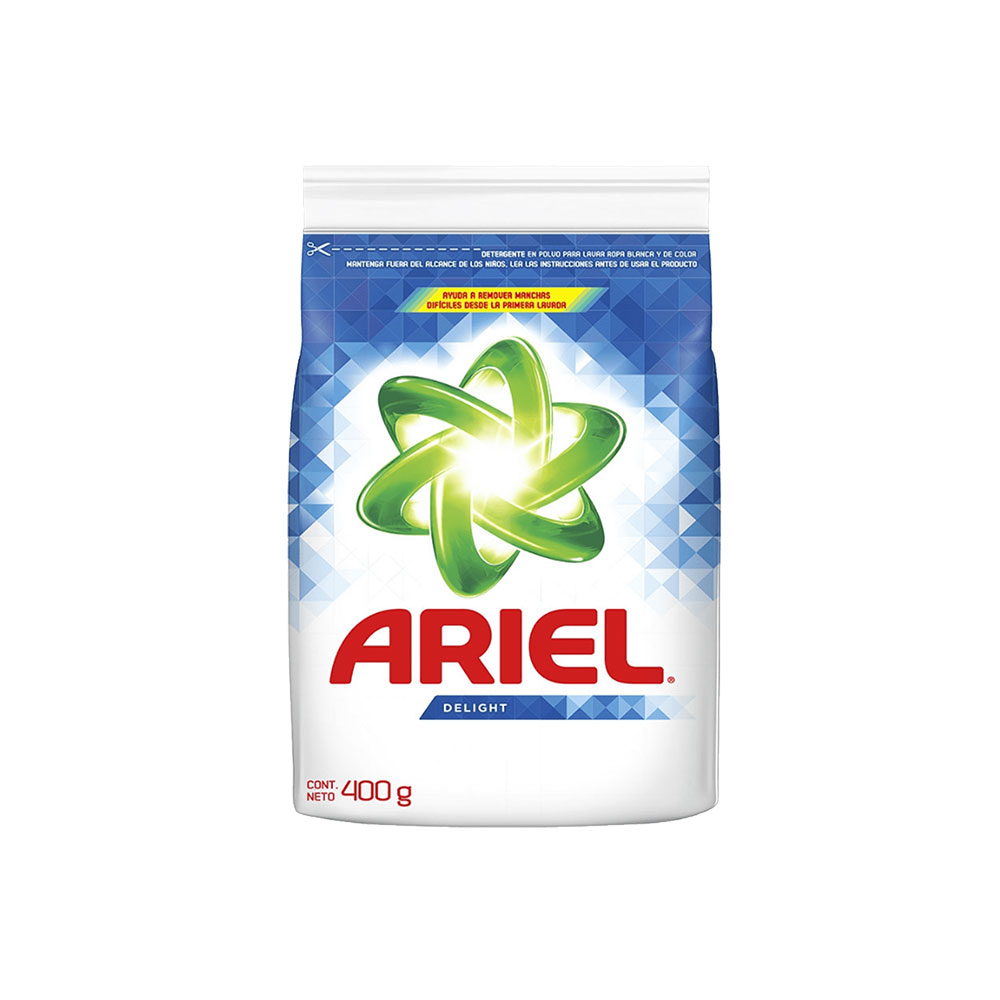 Detergente Polvo Regular Ariel Bol 400g