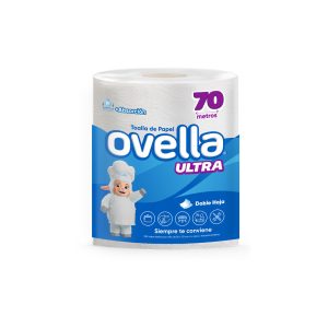 Toalla Papel Ovella Doble Hoja 70mt