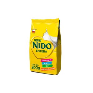 Leche Nido Entera 26% Mg 800 Gr